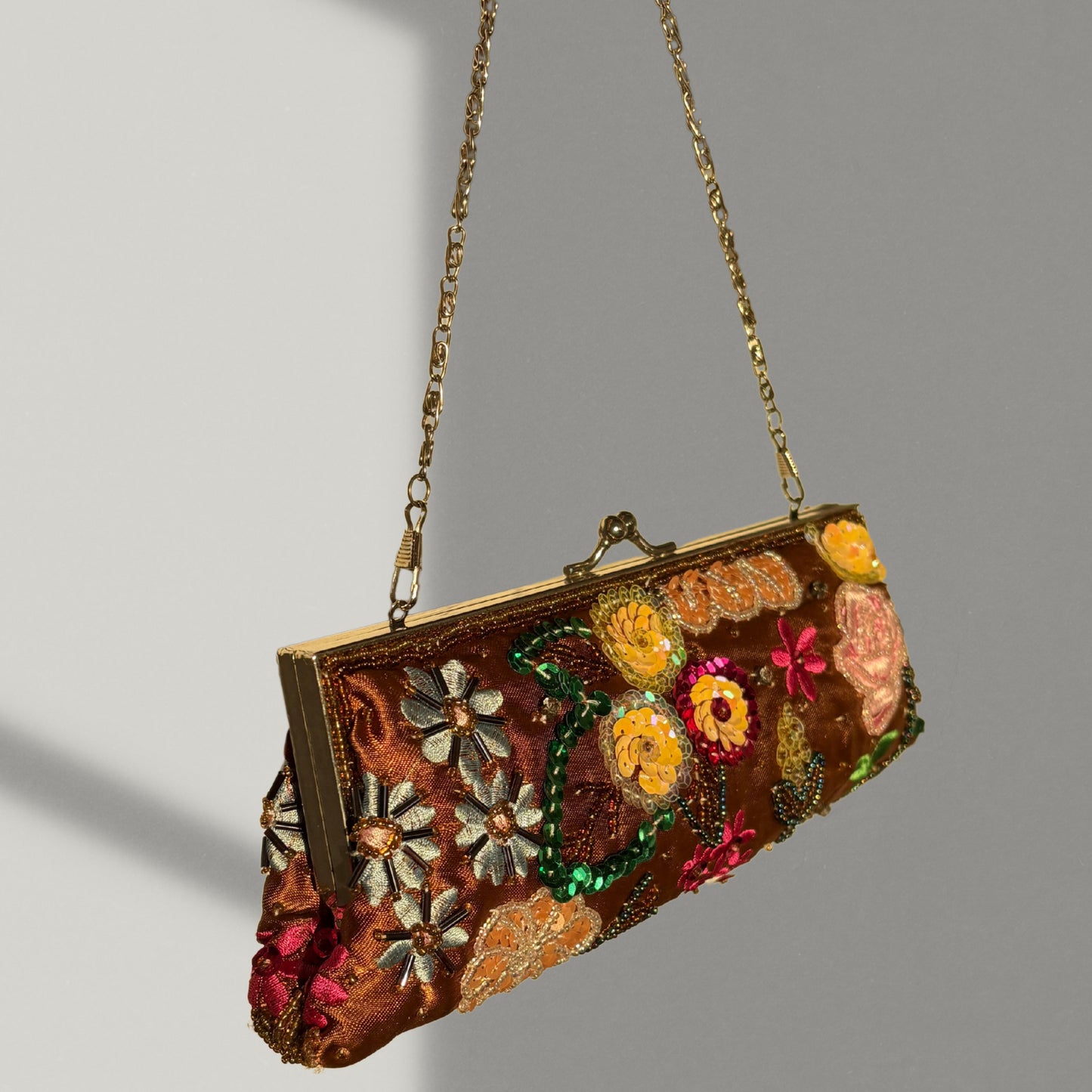 Golden Bloom Clutch