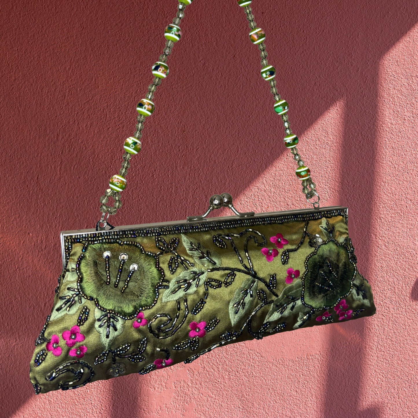 Midnight Ivy Clutch