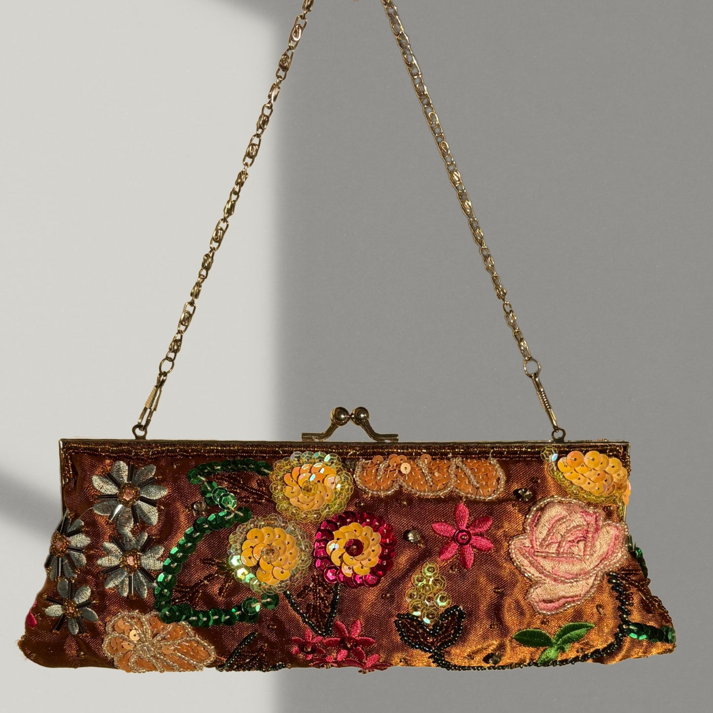 Golden Bloom Clutch
