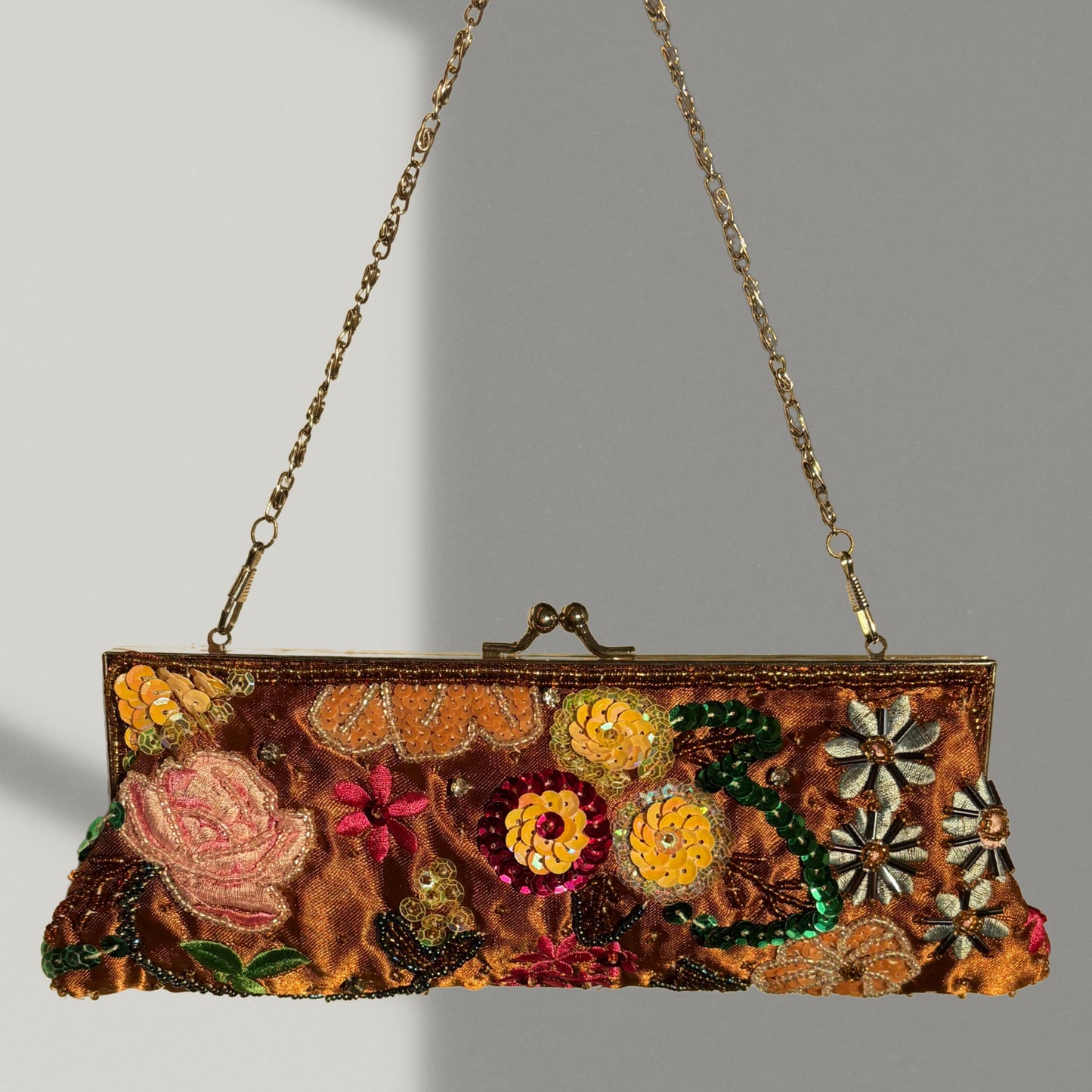 Golden Bloom Clutch