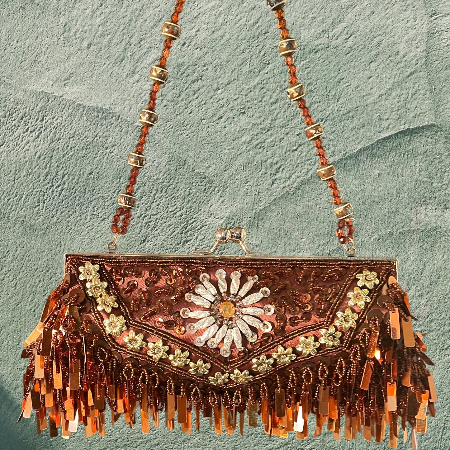 Golden Sienna Clutch