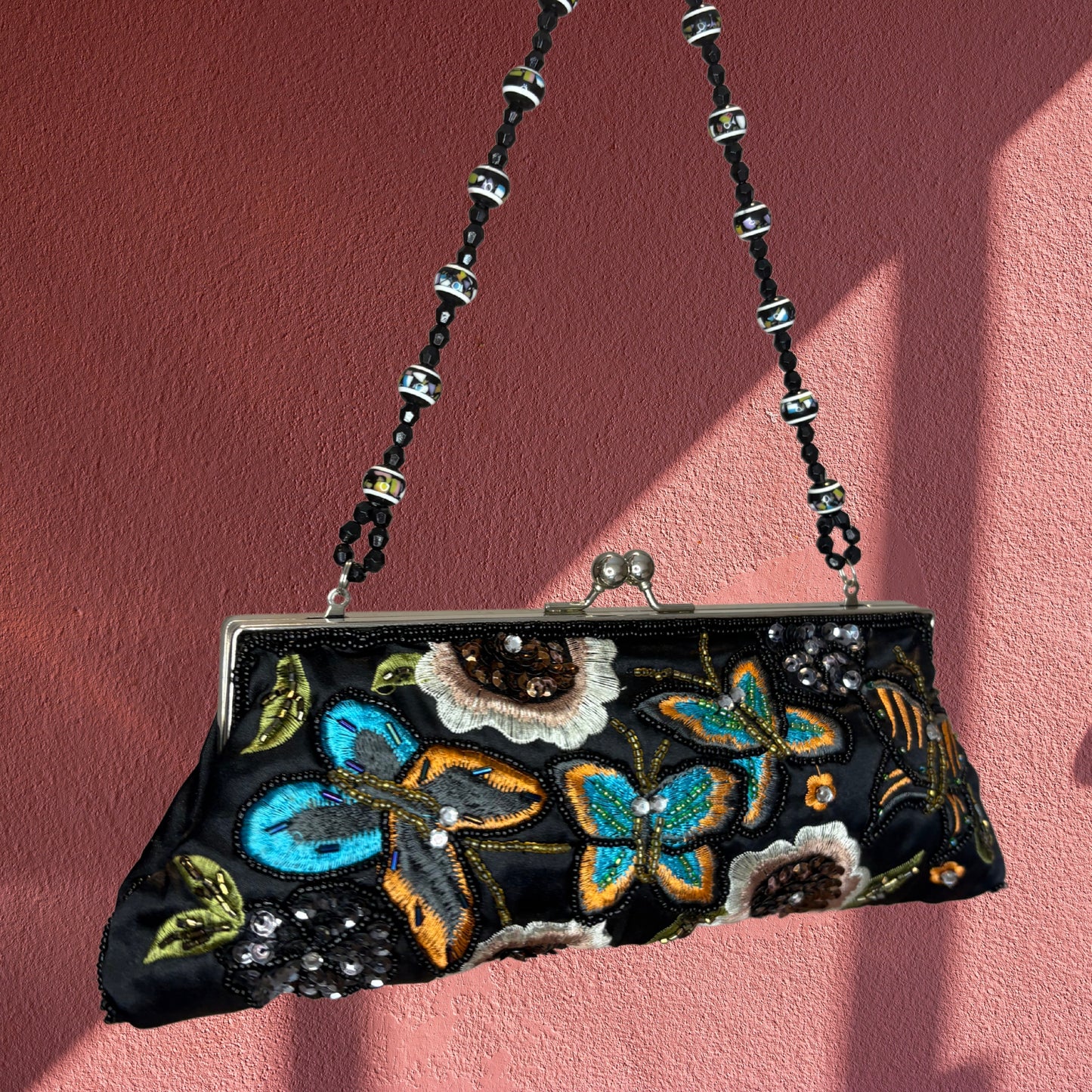 Midnight Flutter Clutch