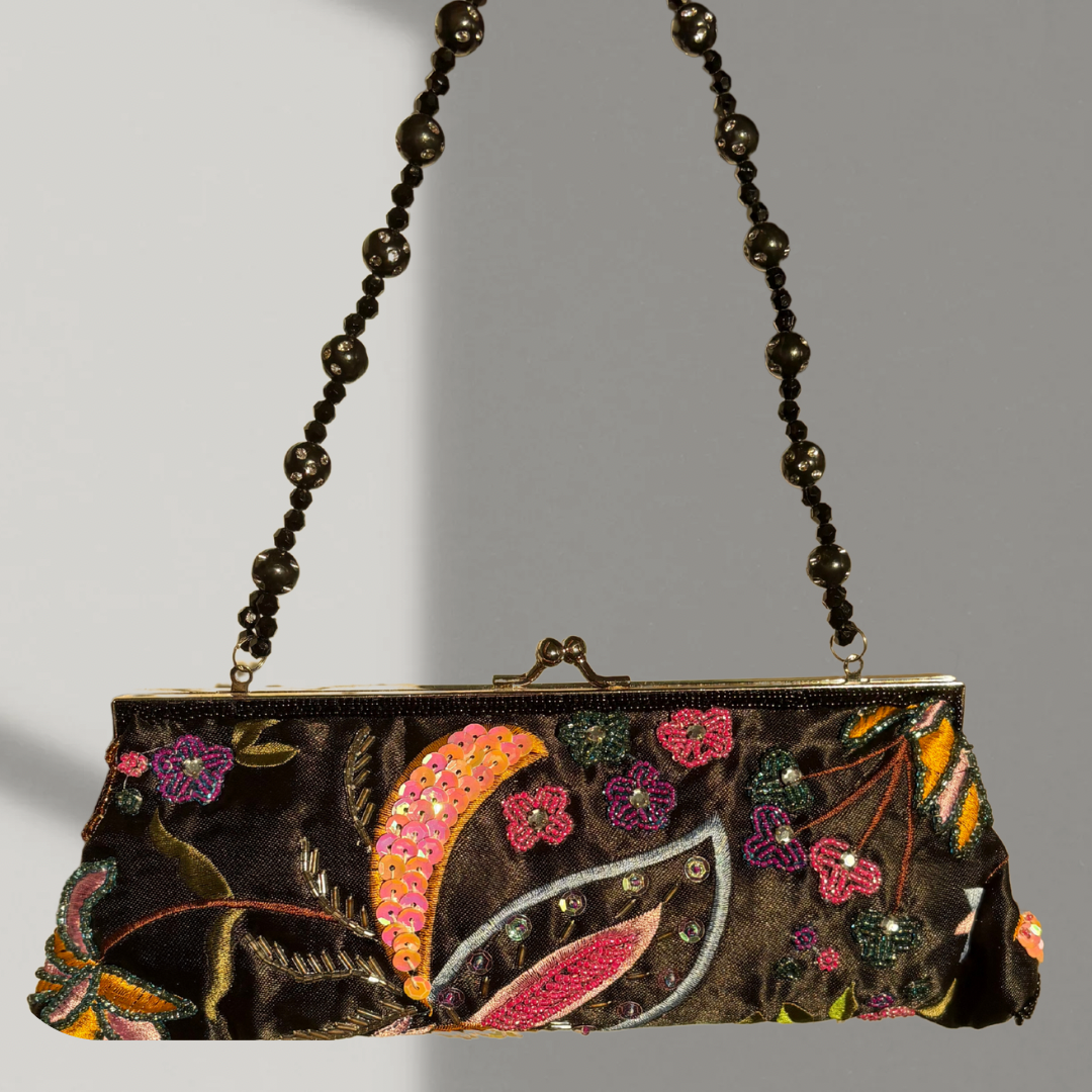 Midnight Botanica Clutch