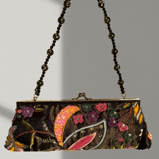 Midnight Botanica Clutch