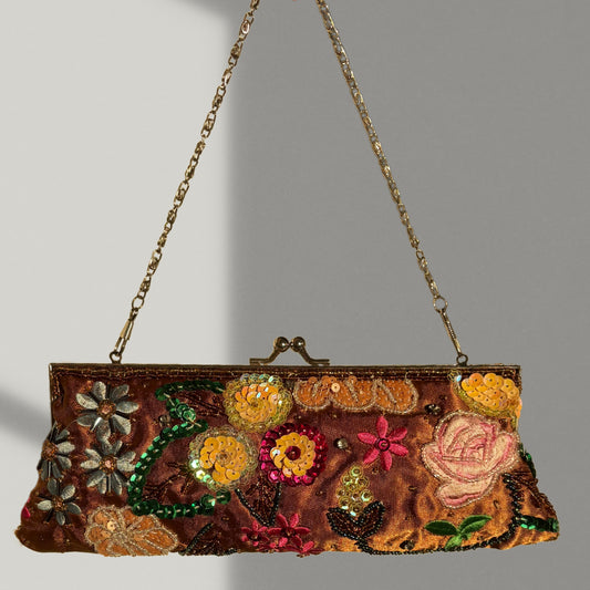 Golden Bloom Clutch