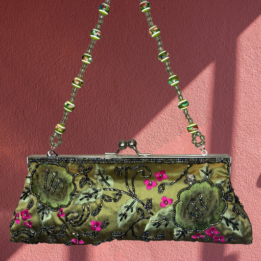 Midnight Ivy Clutch