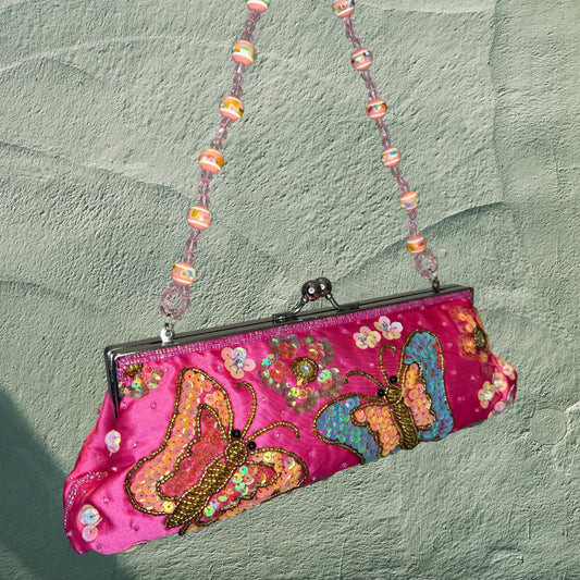 Mariposa Rosada Clutch